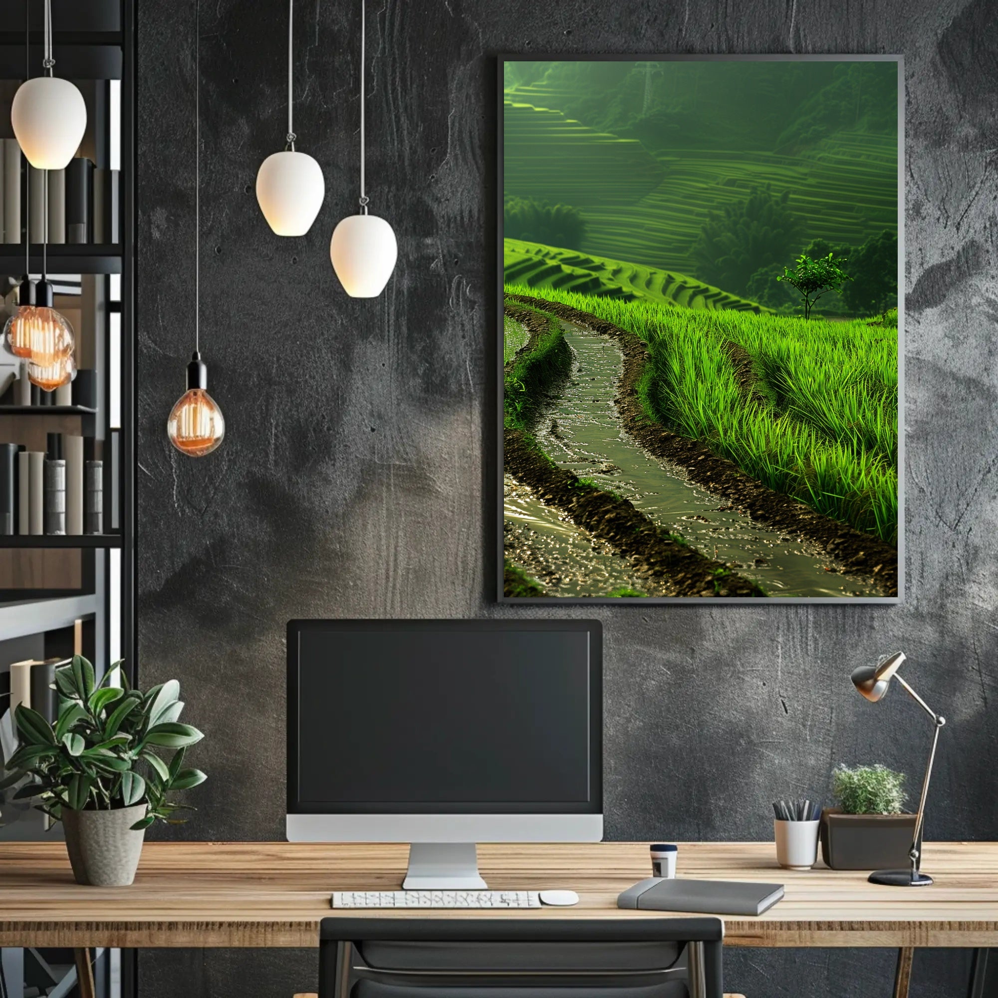 Terraced Rice Fields Southeast Asia Cultural or Heritage Poster PosterGoat