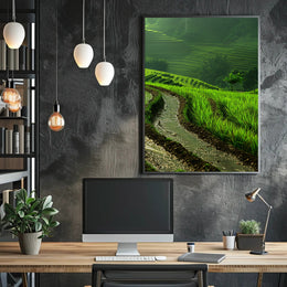 Terraced Rice Fields Southeast Asia Cultural or Heritage Poster PosterGoat