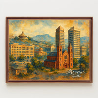 Maseru, Lesotho A Scenic Cityscape Poster