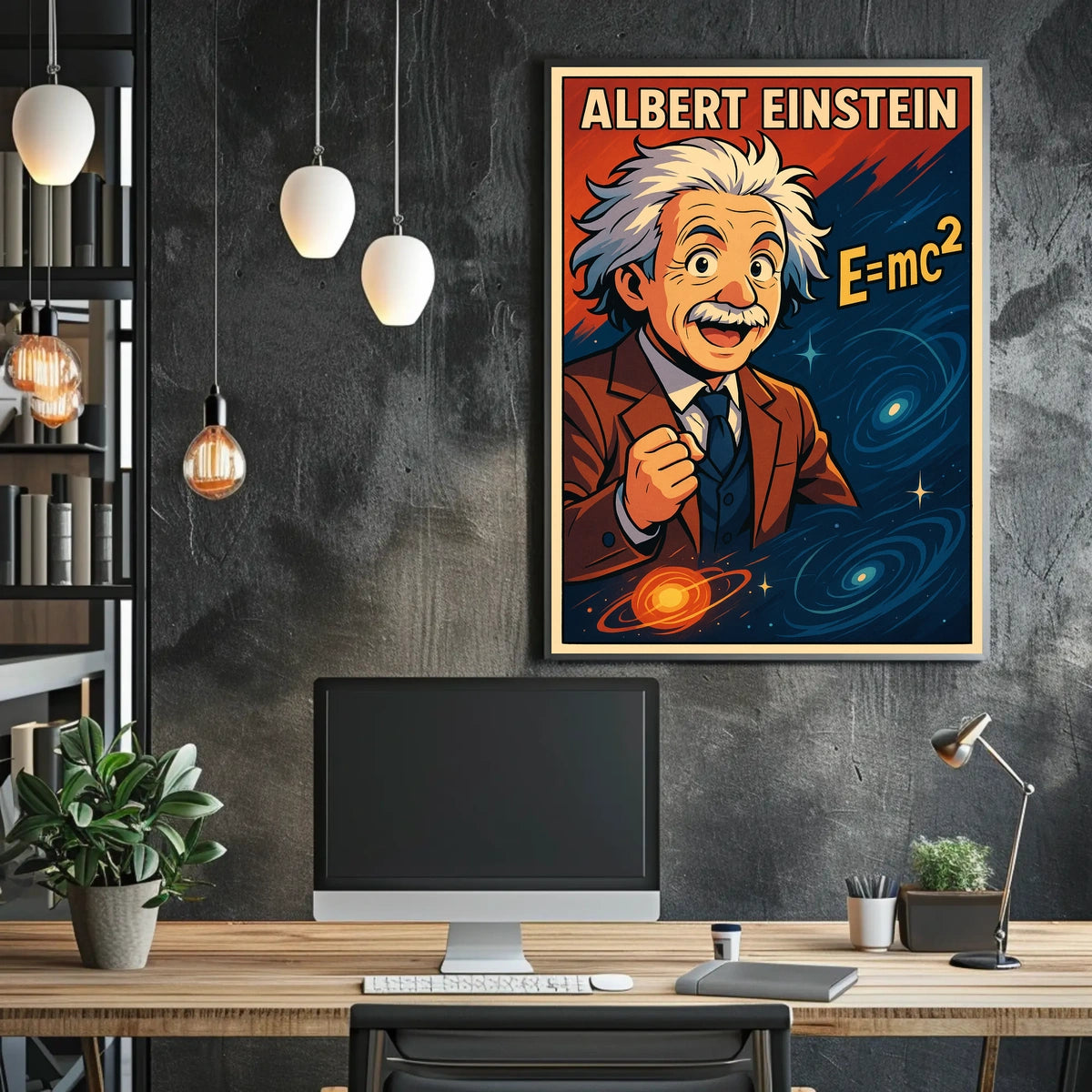 Albert Einstein EMc² Poster