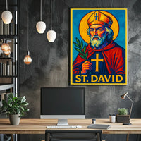 St. David Iconography Poster