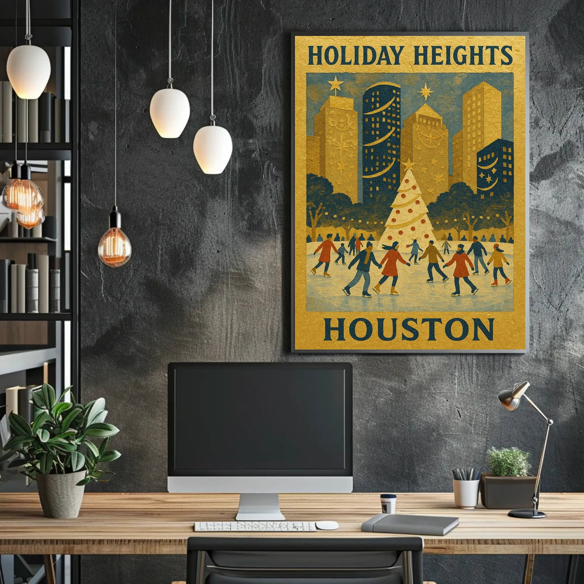 Holiday Heights In Houston Poster