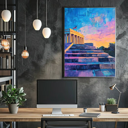 Lincoln Memorial Steps At Dusk Sunset Inspired Poster
