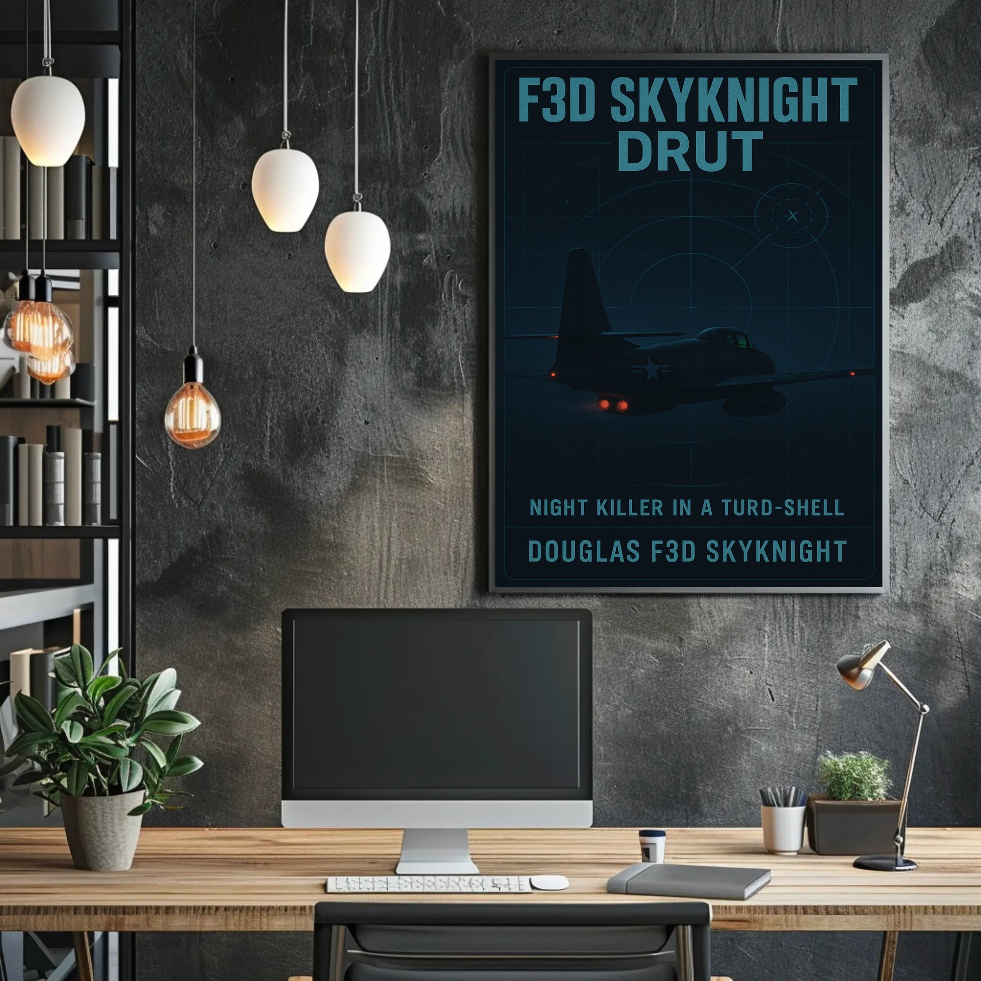 Douglas F3D Skyknight Radar Glory Art Poster