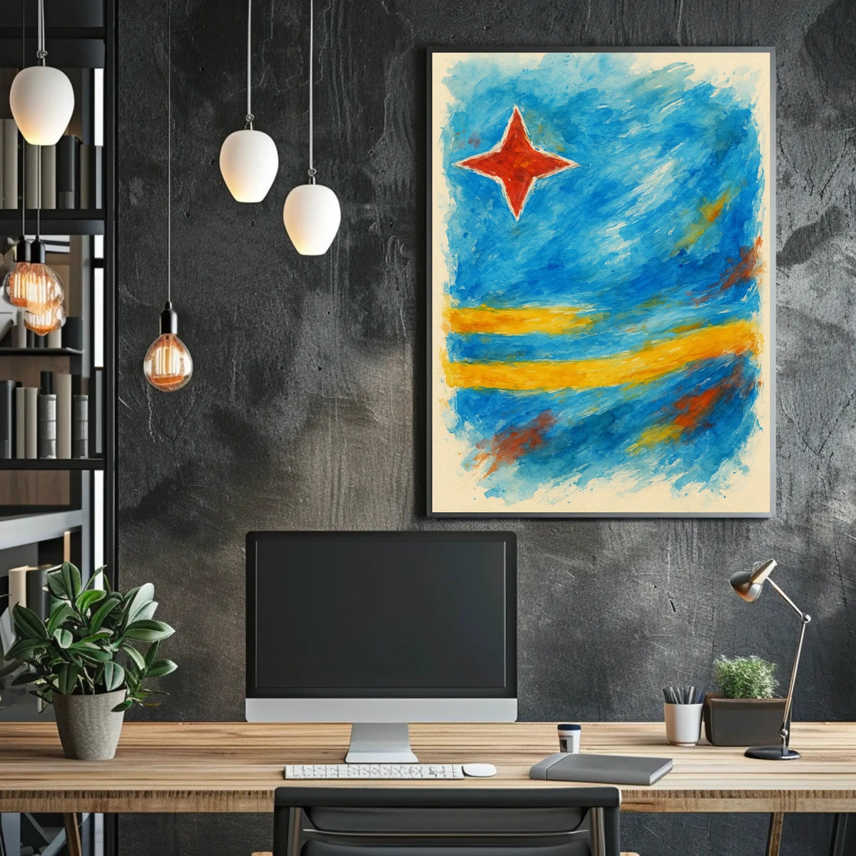 Abstract National Flag Abstract Poster