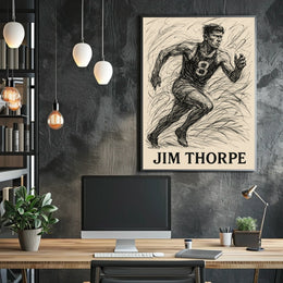 Jim Thorpe Legendary Athlete Poster