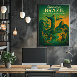 Experience Brazil A Symphony of Culture and Nature Poster