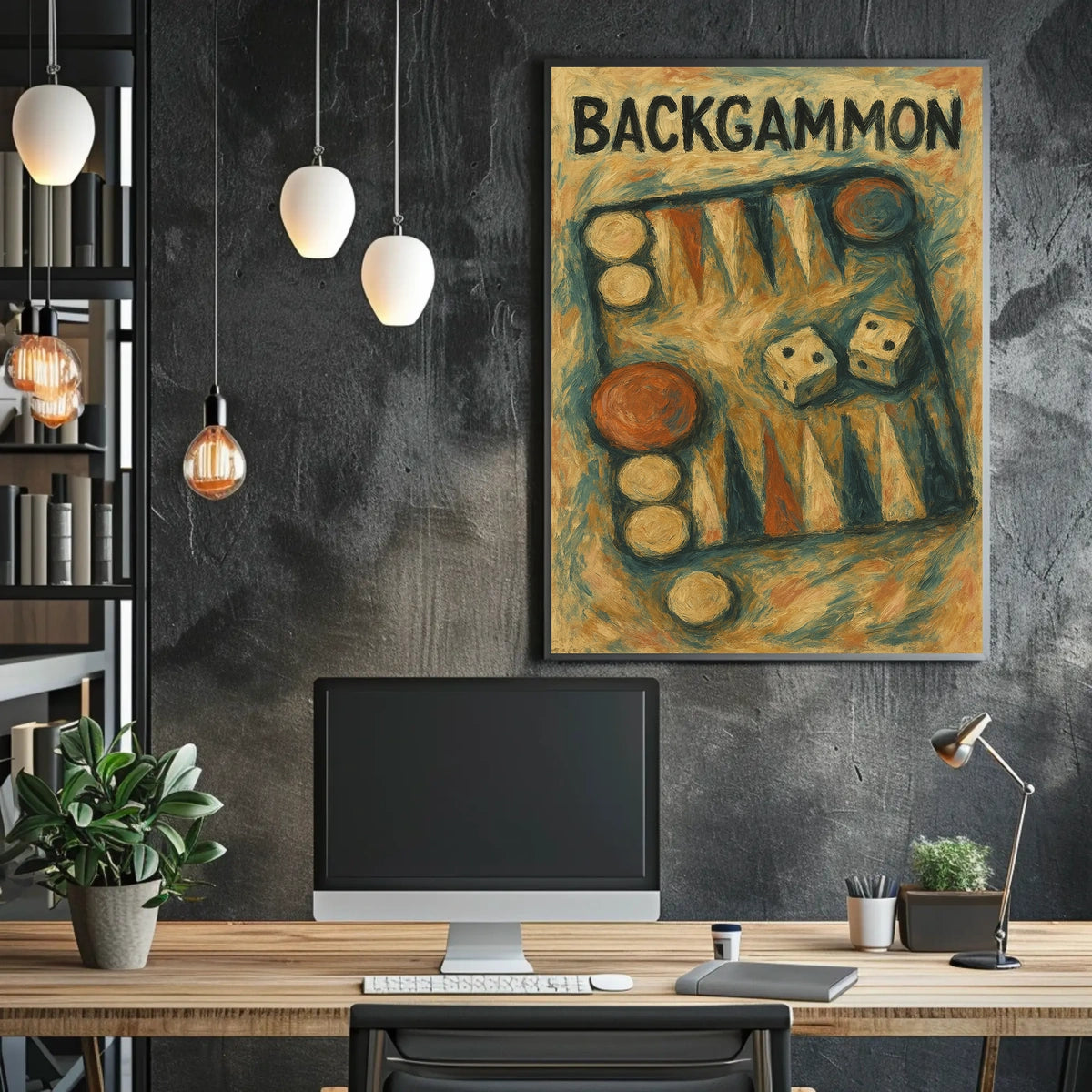 Backgammon Artistry Poster