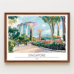 Vibrant Singapore Poster PosterGoat