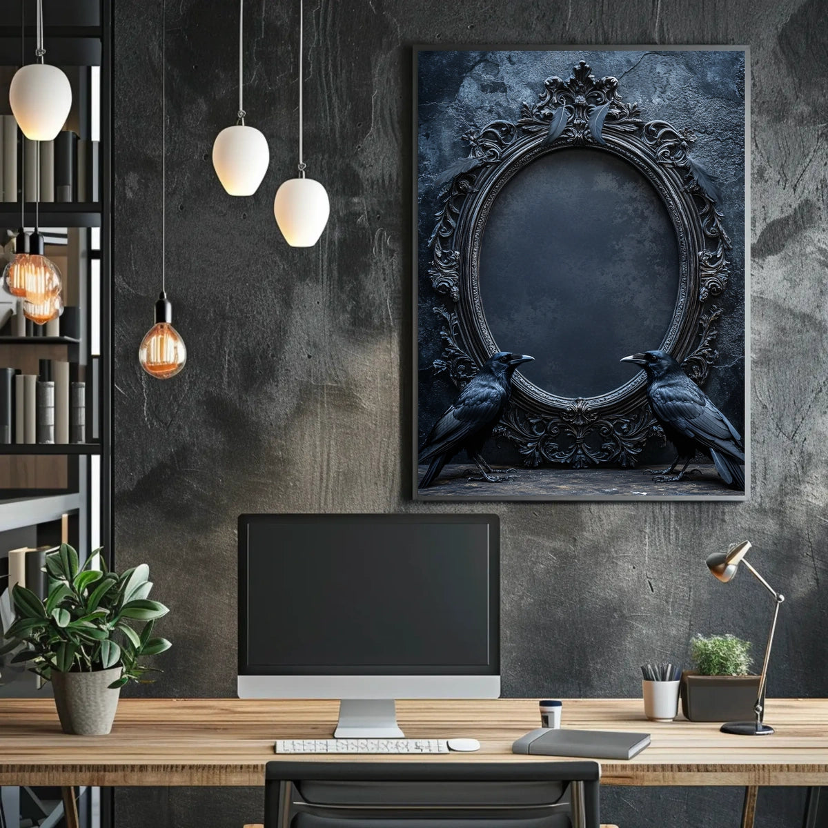 Vintage Ornate Frame Abstract Artistic or Pop Culture Poster
