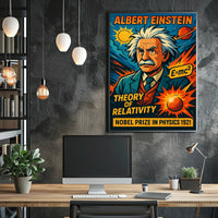 Einstein Relativity Modern Science Enthusiasts Poster