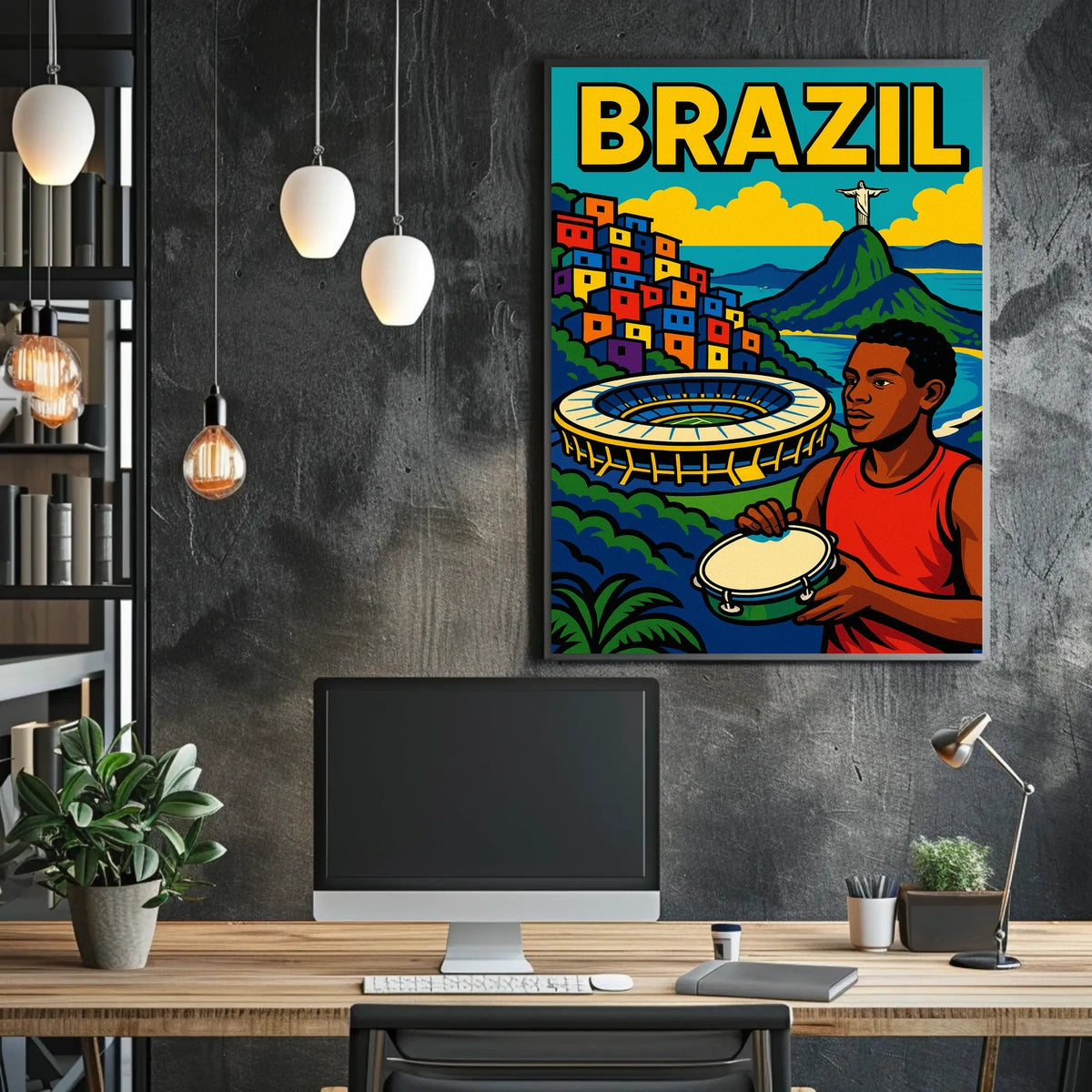 Vibrant Brazil Poster