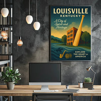 Explore Louisville, Kentucky Poster
