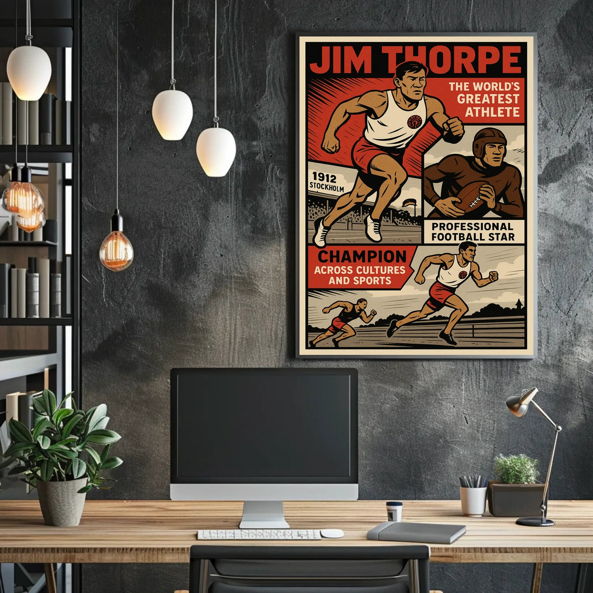The Worlds Greatest Athlete Jim Thorpe Poster