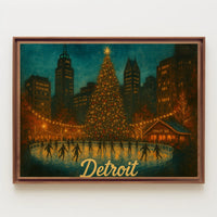 Detroit Winter Wonderland Poster