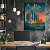 Abu Dhabi Modern Architectural Fusion Urban or Cityscape Poster
