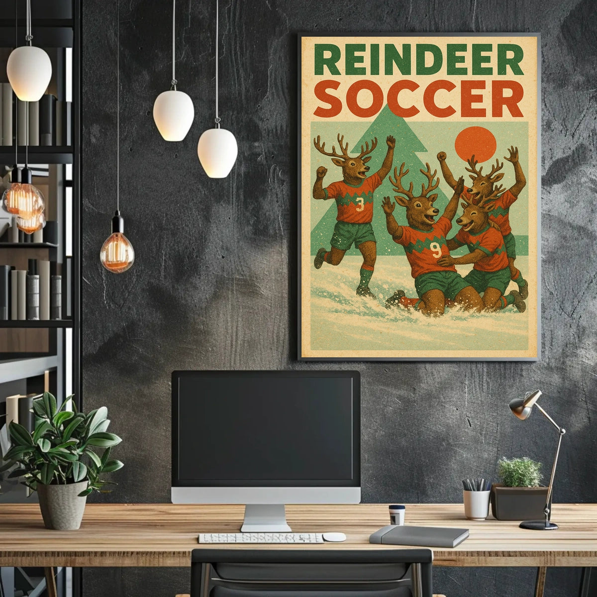 Reindeer Soccer Extravaganza Poster