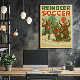 Reindeer Soccer Extravaganza Poster