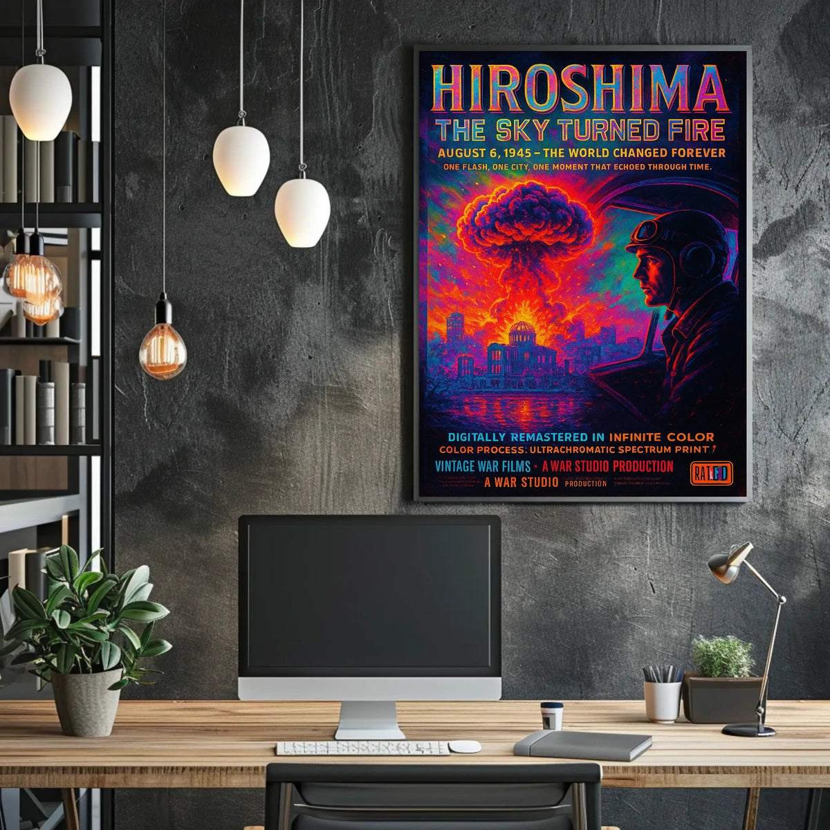 Hiroshima The Sky Turned Fire Poster