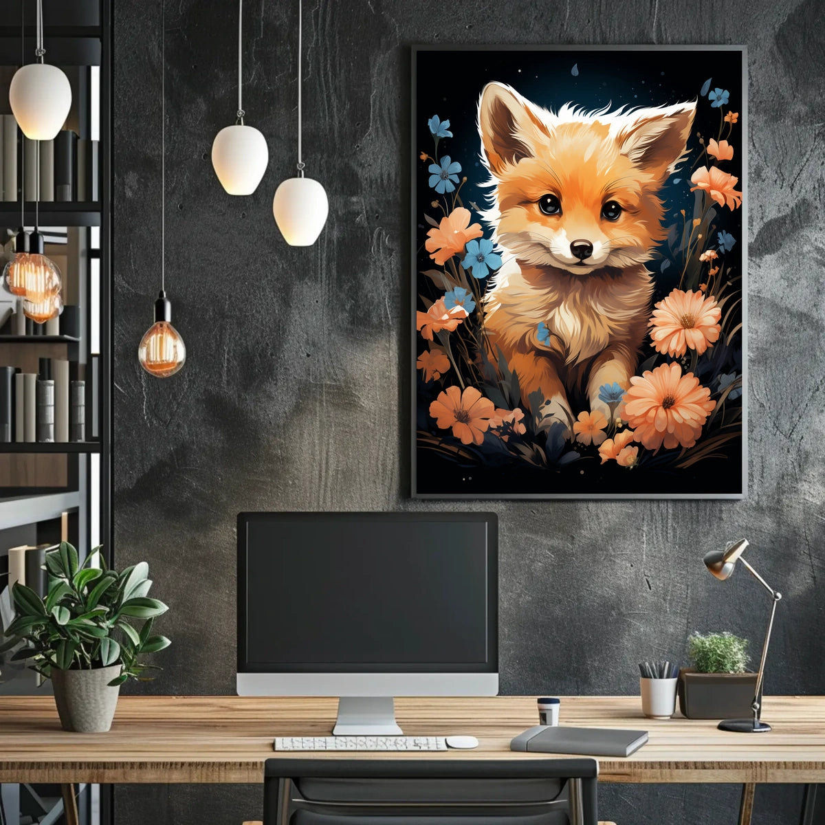 Enchanted Fox in Bloom