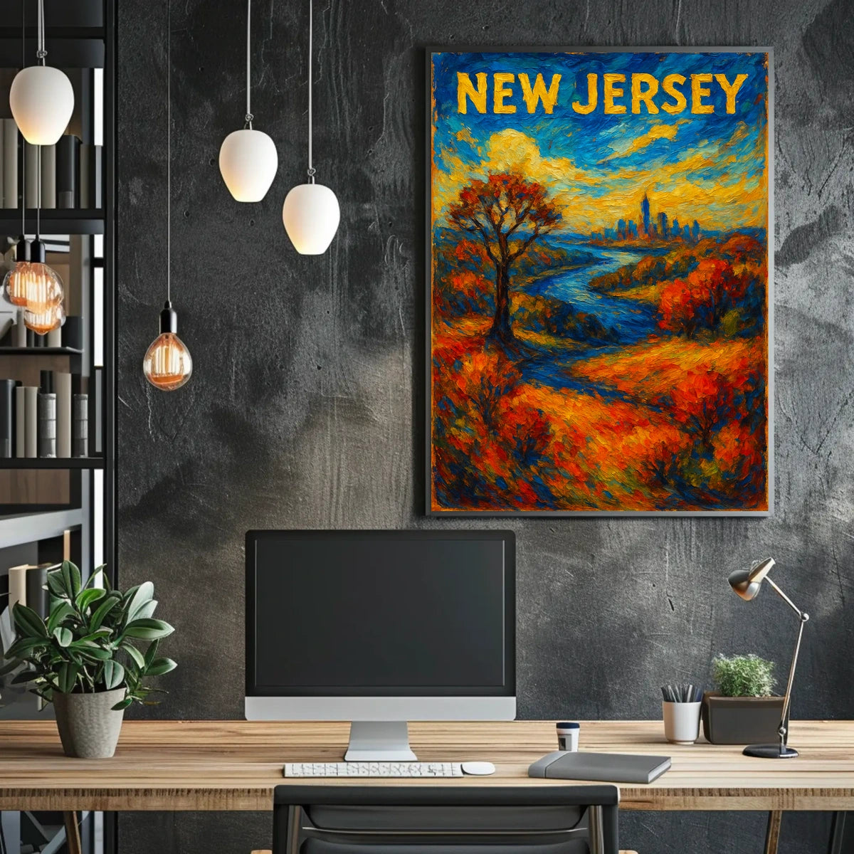 New Jersey Autumn Landscape Poster