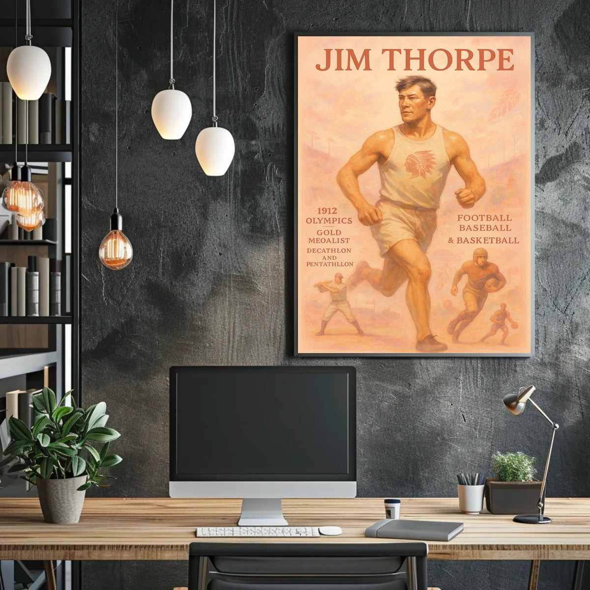 Celebrating Jim Thorpe A Legendary Athlete Poster