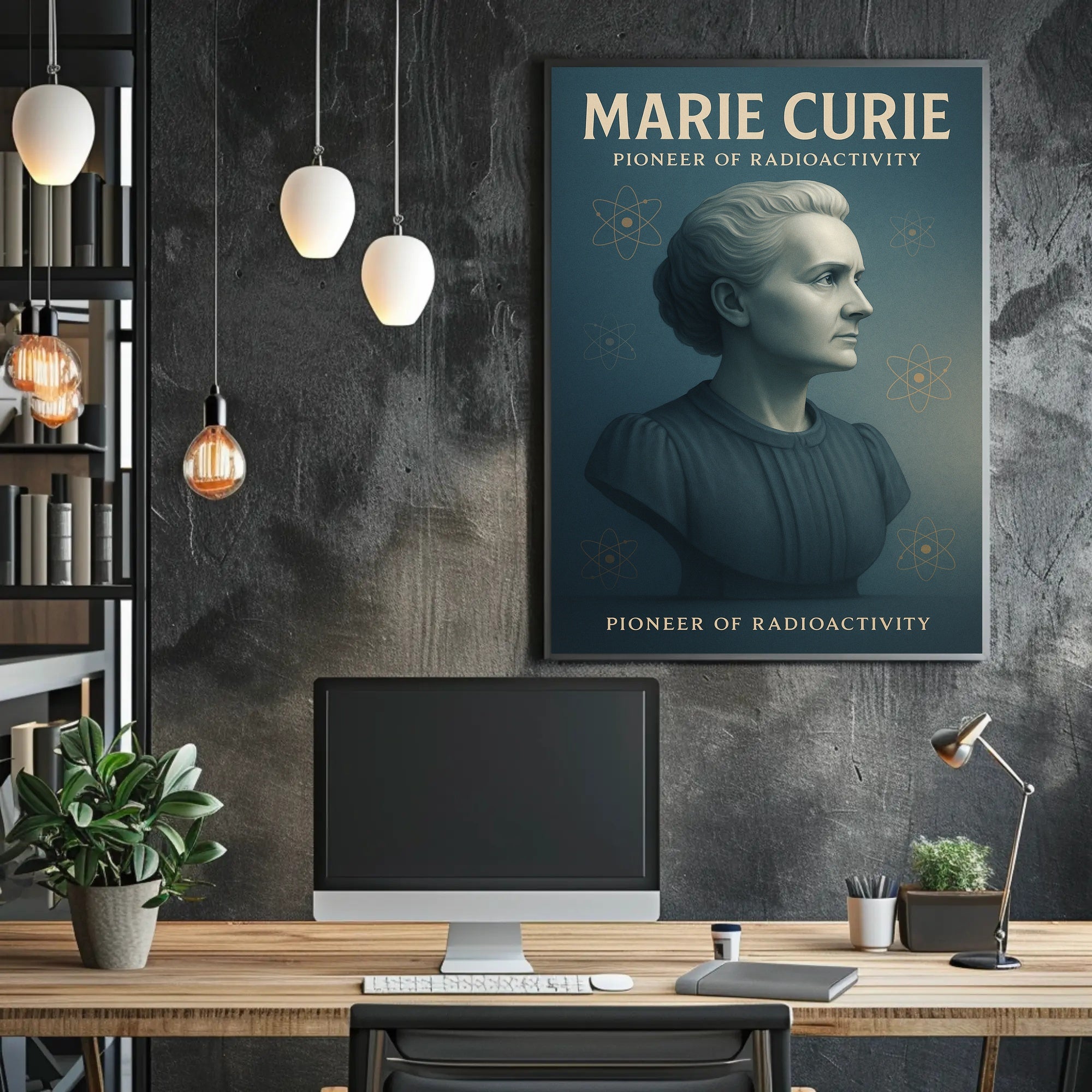 Marie Curie Science Inspirational Educational Poster PosterGoat