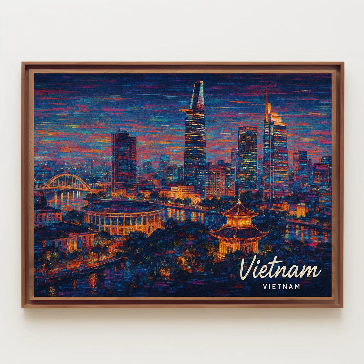 Vietnam Skyline Poster