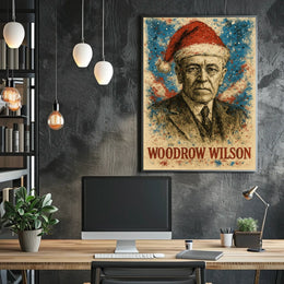 Woodrow Wilson 28th President of the United States Christmas SeriesPoster