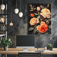 Elegant Floral Arrangement Botanical Art Print - Artistic Poster