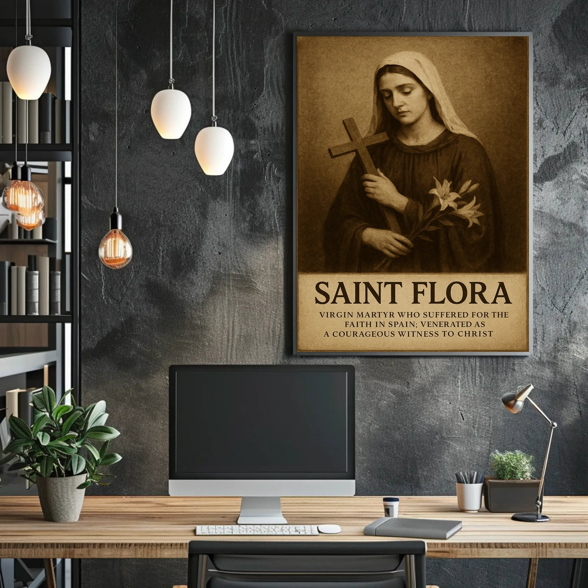 Saint Flora Virgin Martyr Poster