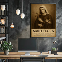 Saint Flora Virgin Martyr Poster