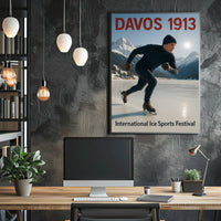 Davos 1913 Ice Sports Festival Poster PosterGoat