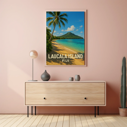 Laucala Island Fiji Scenic Tropical Beach Coast Poster