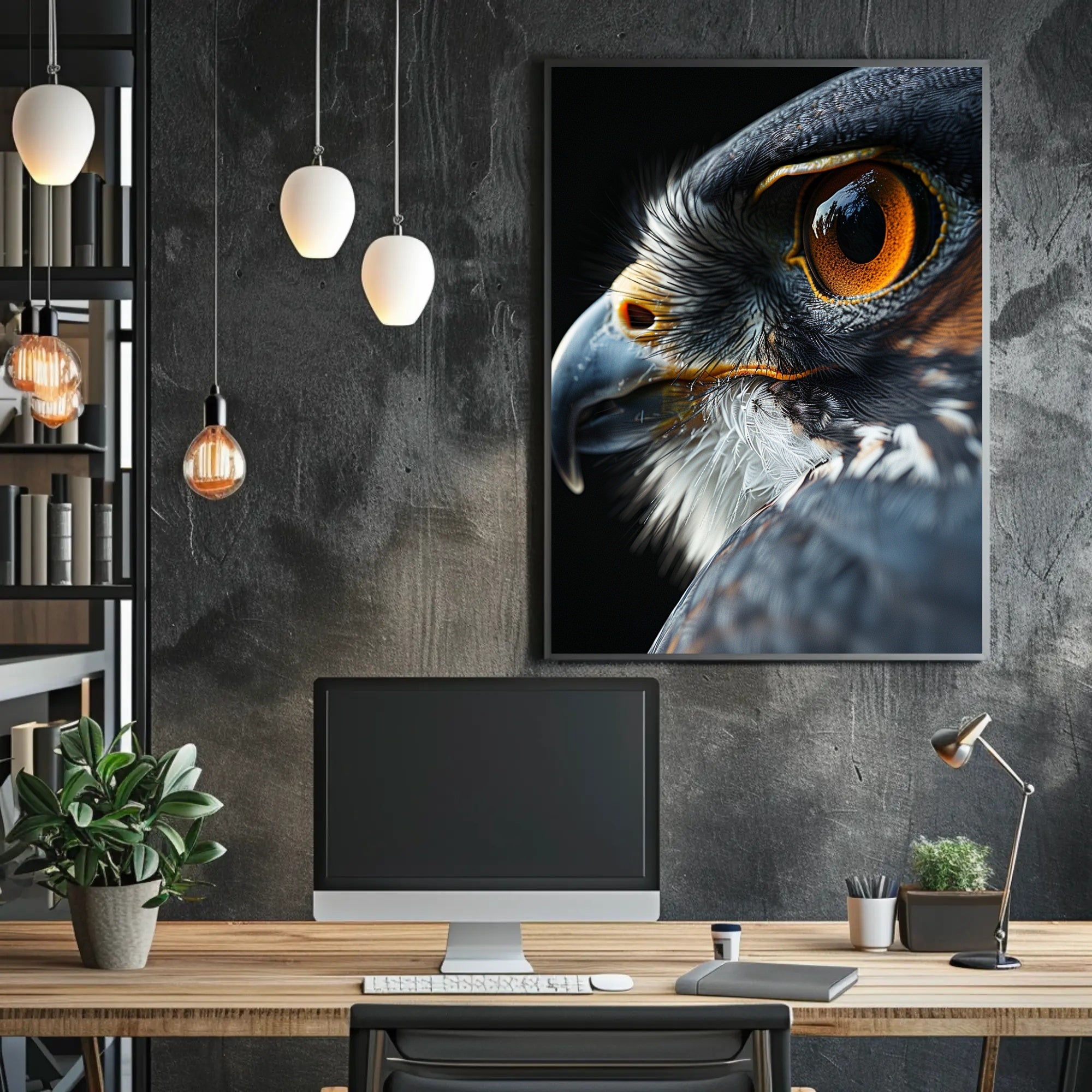 Bird of Prey Photorealistic Artwork Animal Poster PosterGoat