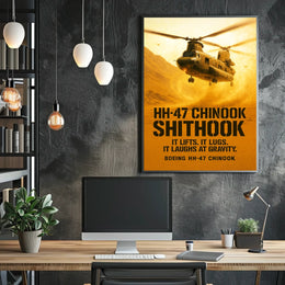 HH-47 Chinook Boeing's Heavy-Lift Helicopter Poster