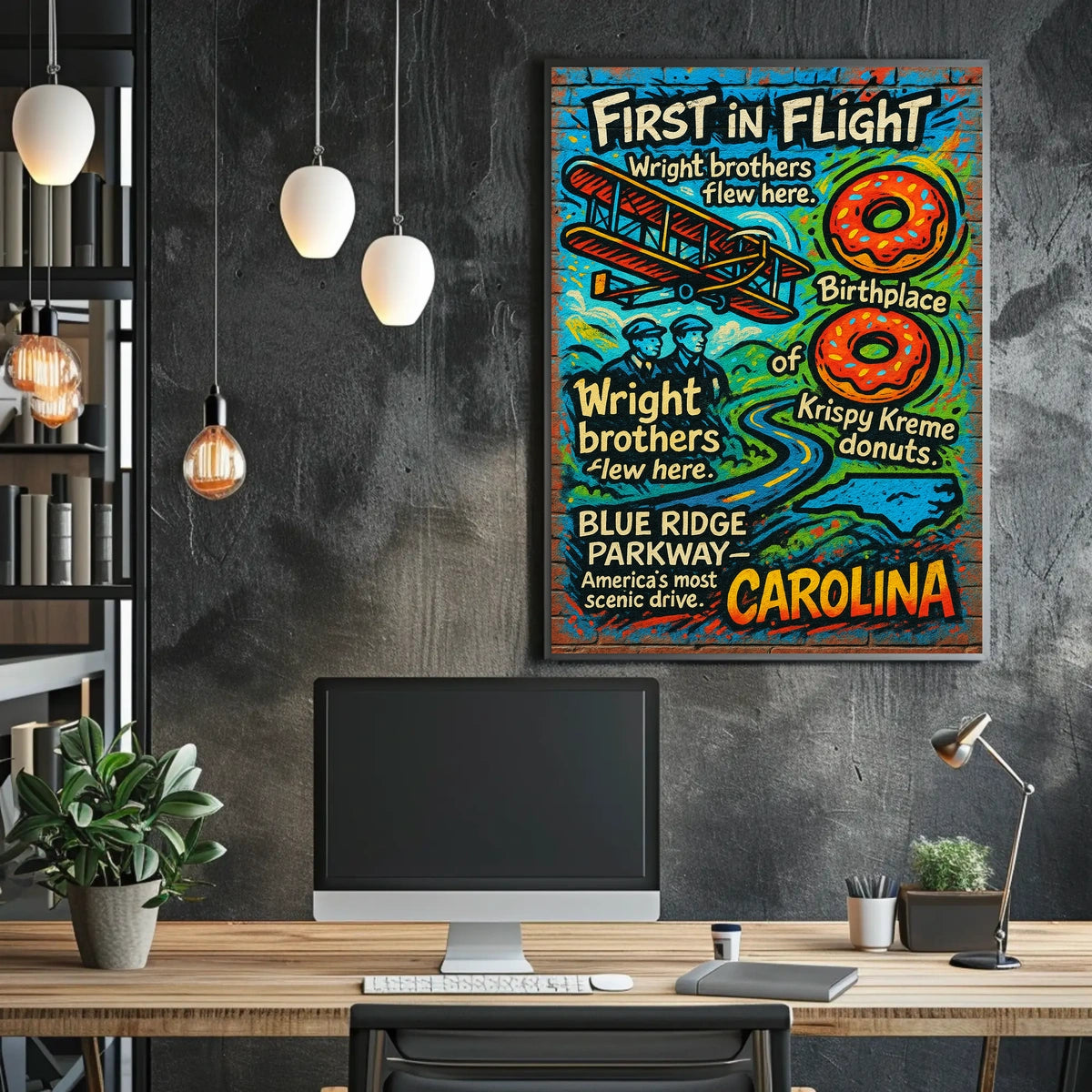 First in Flight Celebrating Carolina Poster