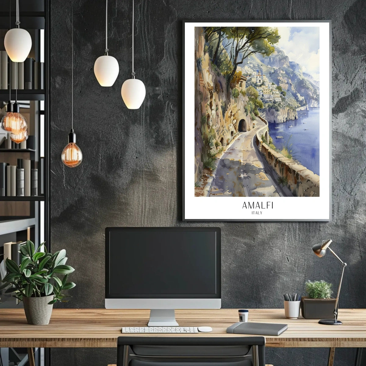 Amalfi Coast Scenic View Poster