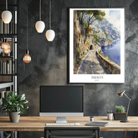 Amalfi Coast Scenic View Poster