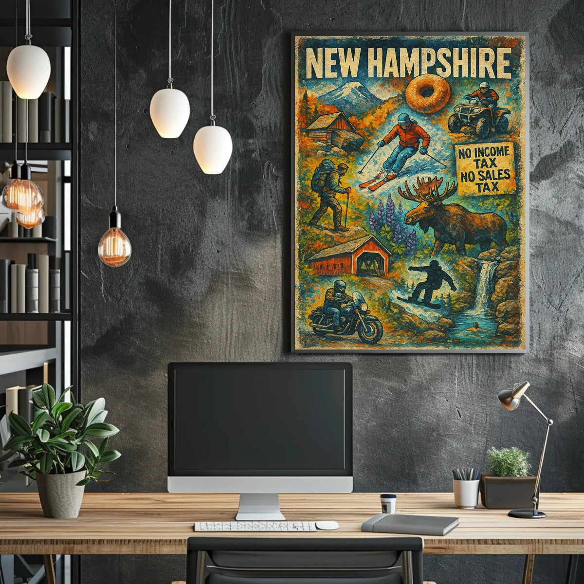 New Hampshire Adventure Poster