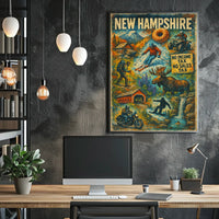 New Hampshire Adventure Poster