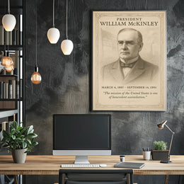 William McKinley 25th President Sketch Poster Art Print Decor PosterGoat