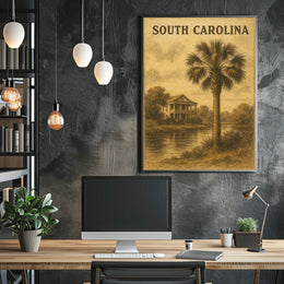 South Carolina Serenity Coastal Charm Decor Lovers Poster