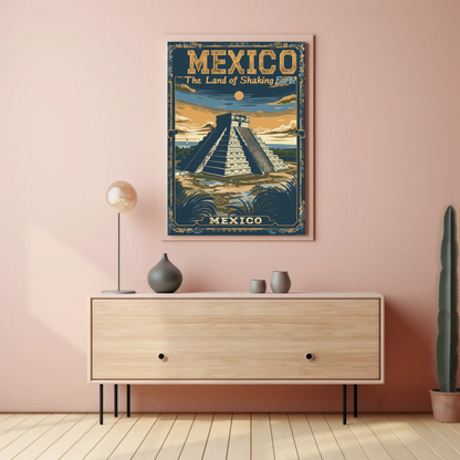 Mexico Chichen Itza Pyramid Heritage Poster Poster