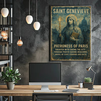 Saint Genevieve Patroness Of Paris Poster