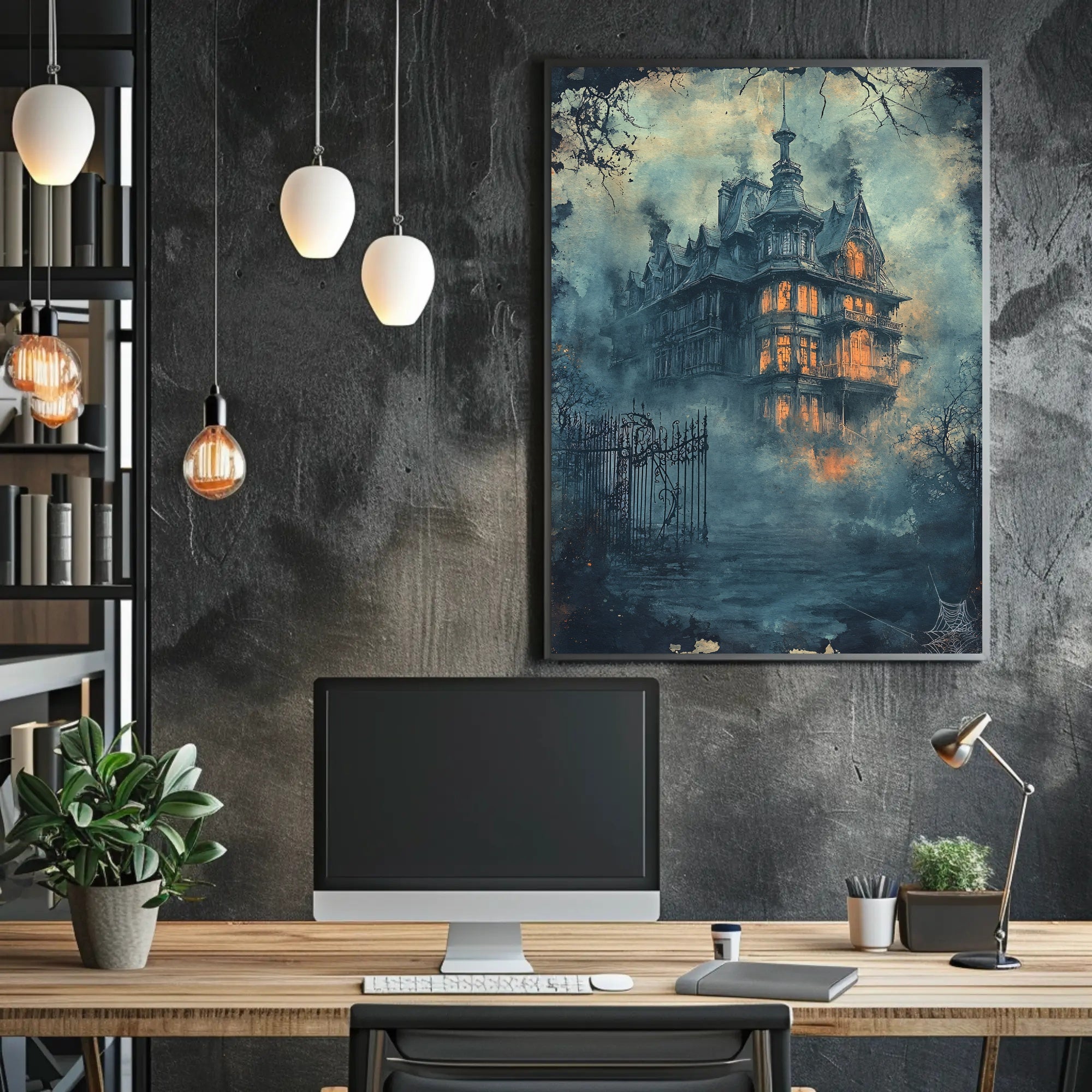 Haunted Mansion In The Mist Poster