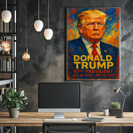 Donald Trump Guardian Liberty Patriot Impressionism Poster