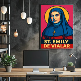 St. Emily de Vialar Poster