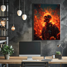 Inferno Of Skulls Poster