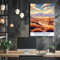 Death Valley Desert Escape National Park Poster